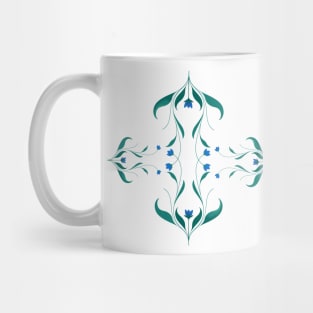 floral symmetrical pattern Mug